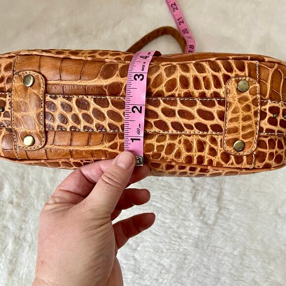 Donald J. Pliner Croc Embossed Shoulder Bag - Picture 3 of 12